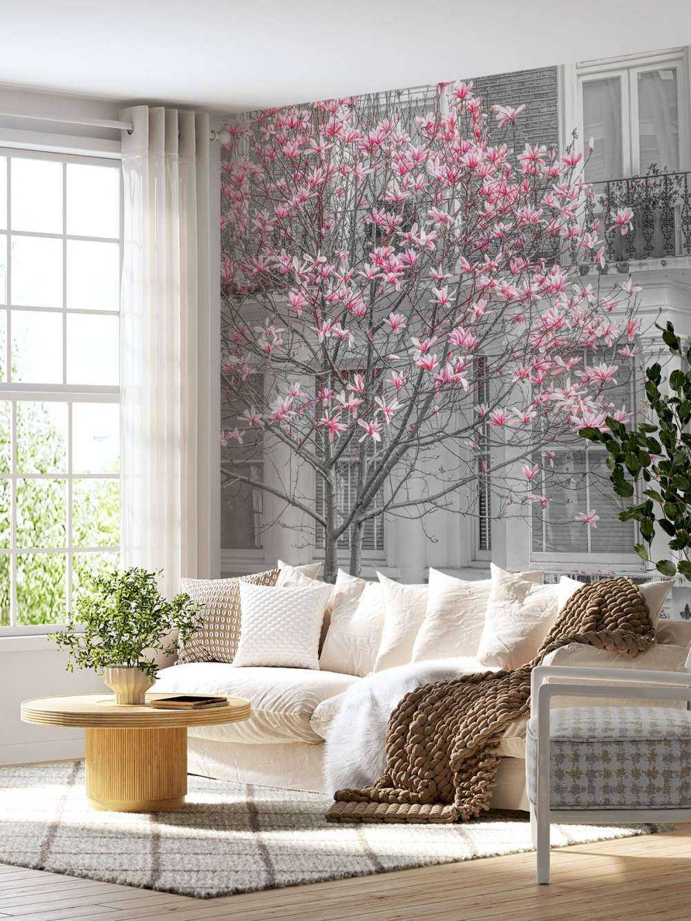 Blühender Magnolienbaum