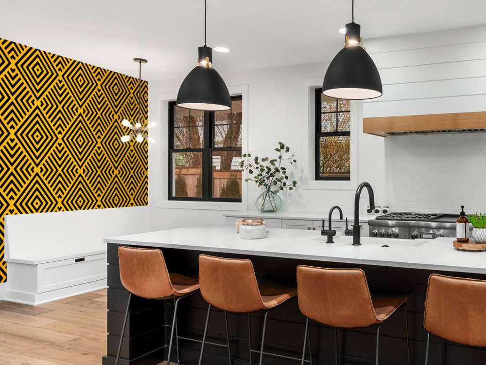 Schwarz und Gold Art Deco