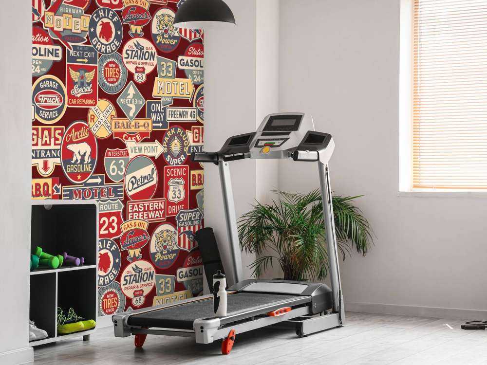 Amerikanische Werbeschilder