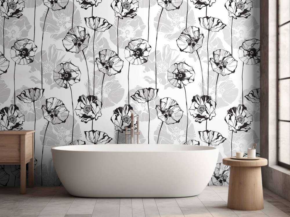 Grafische Mohnblumen