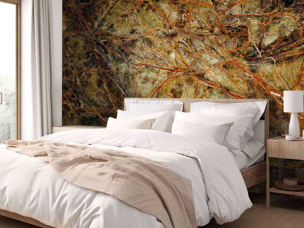 Marmor mit farbigen Adern