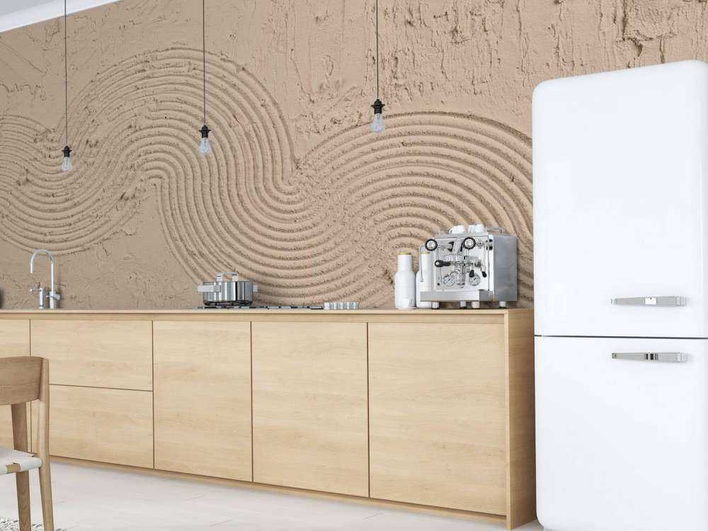 Zen Garden Textur in Taupe