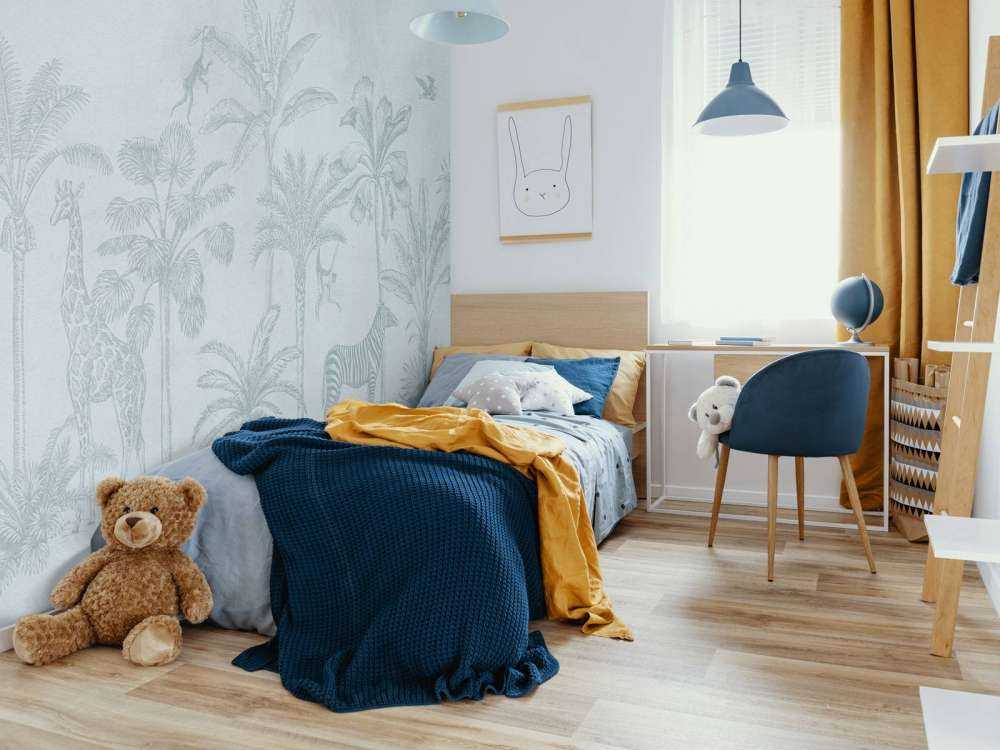 Tropisches Tier Dschungel blau