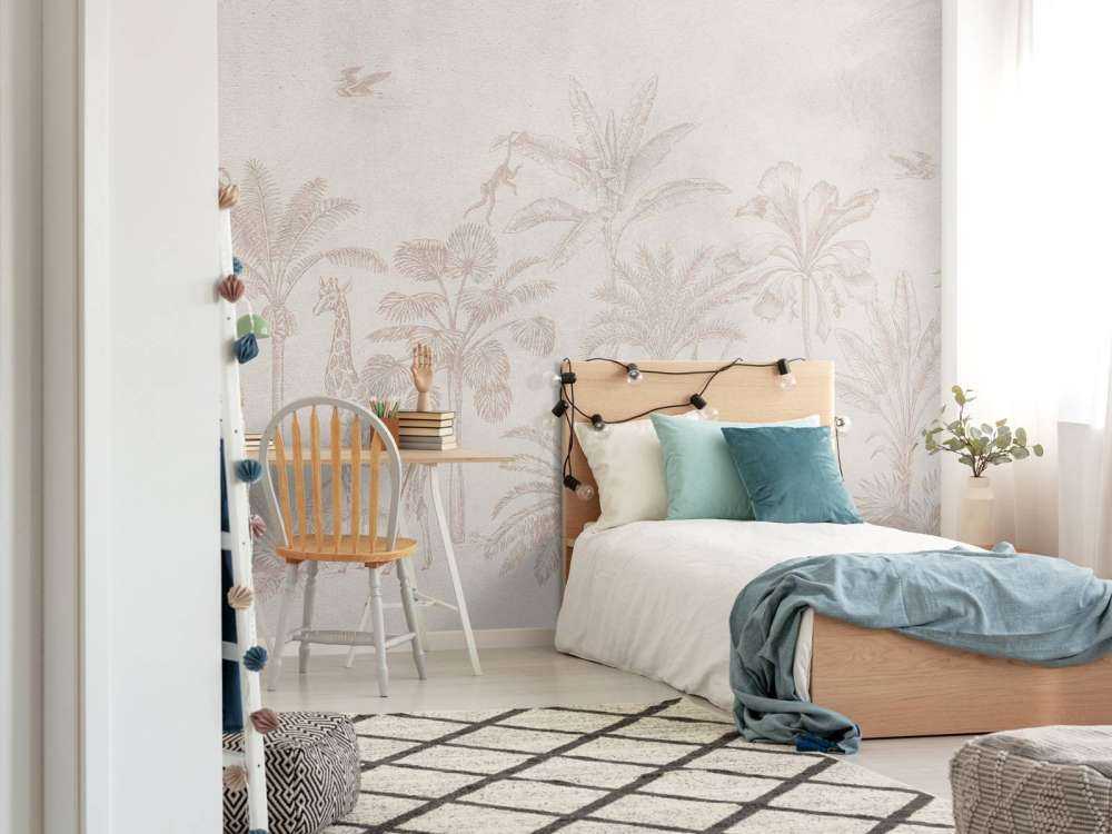 Tropisches Tier Dschungel taupe