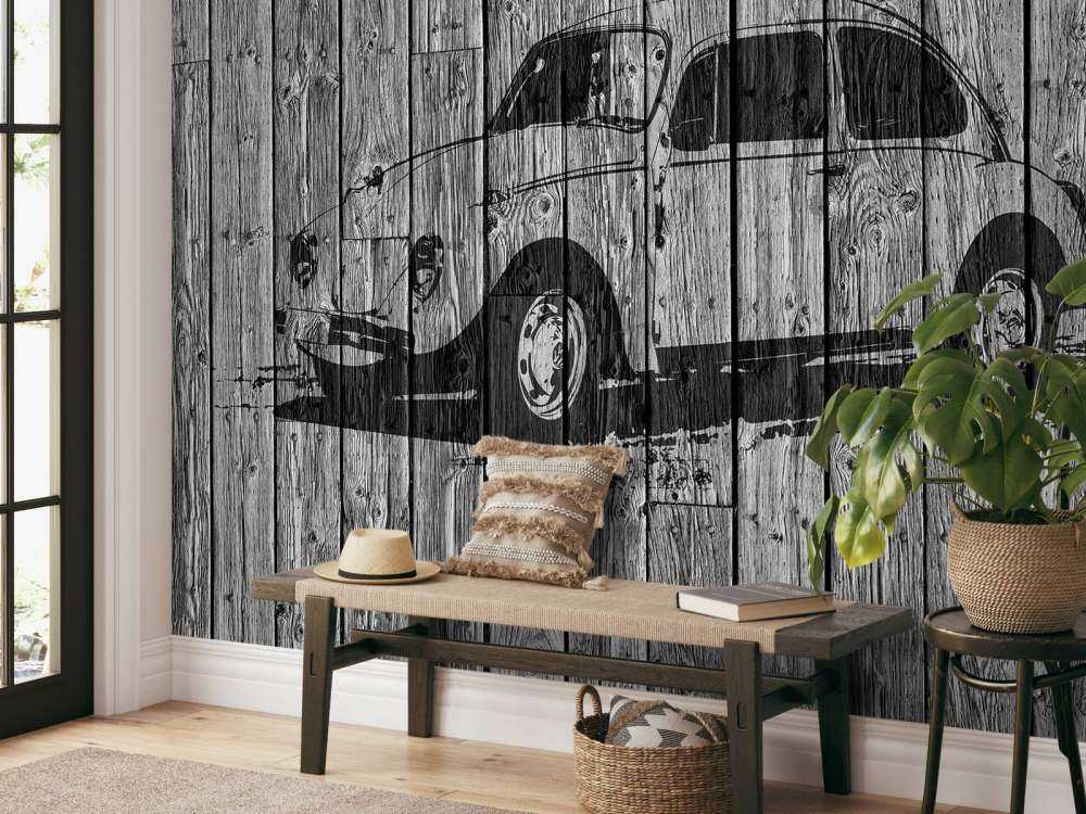 Graffiti Käfer auf Holz
