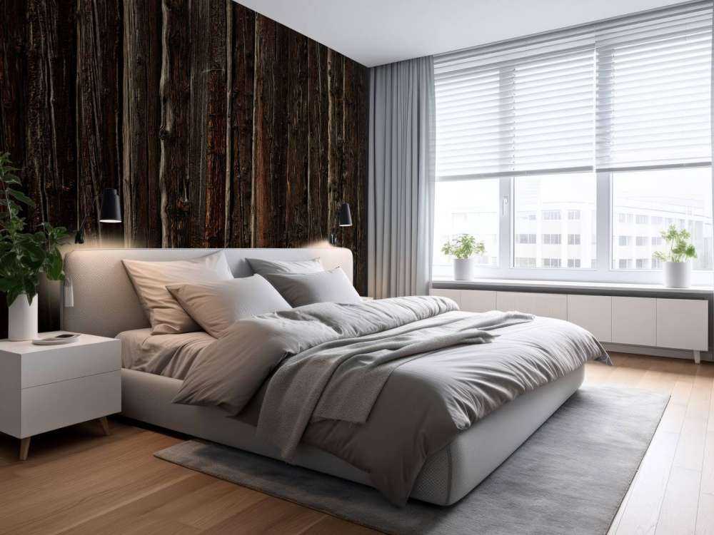 Raues Holz mit Nägeln