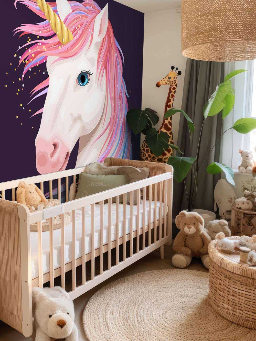 Einhorn mit bunter Mähne
