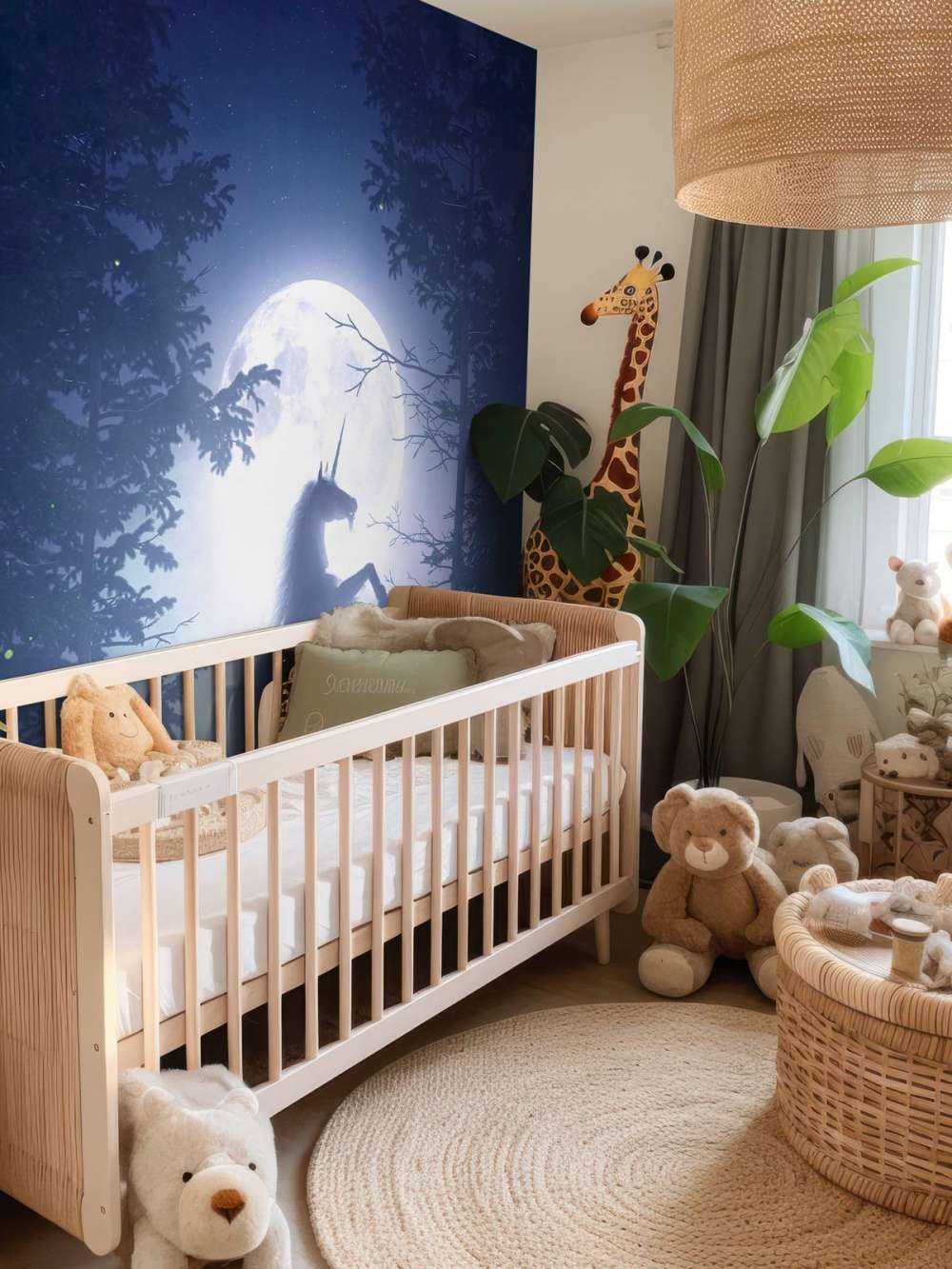 Einhorn bei Vollmond