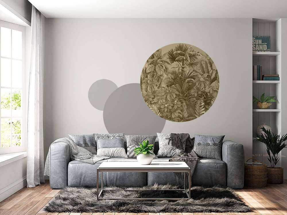 Sepia tropischer Dschungel