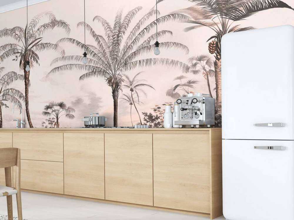 Romantische Tropen Schwarz