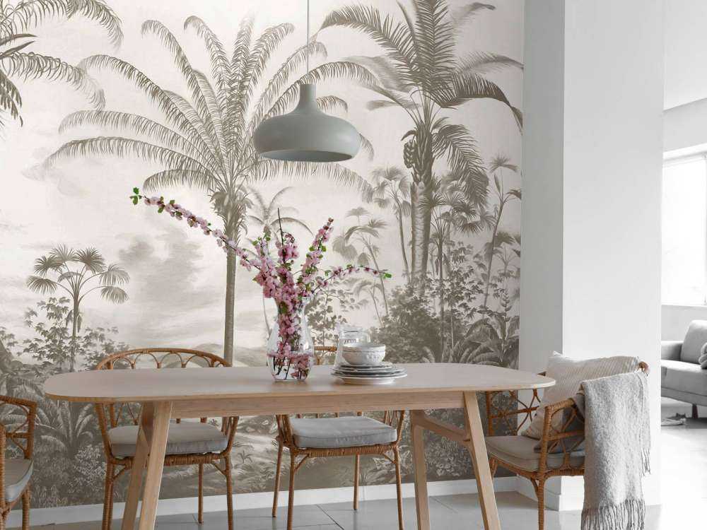 Romantische Tropen Taupe
