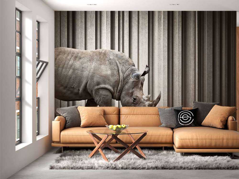 Rhinozeros im Saal