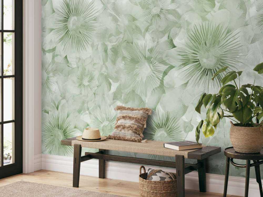 Botanische Aquarell-Eleganz Feldgrün