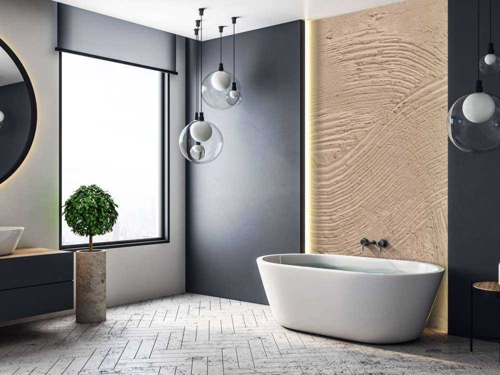 Strukturierte Linien in Taupe