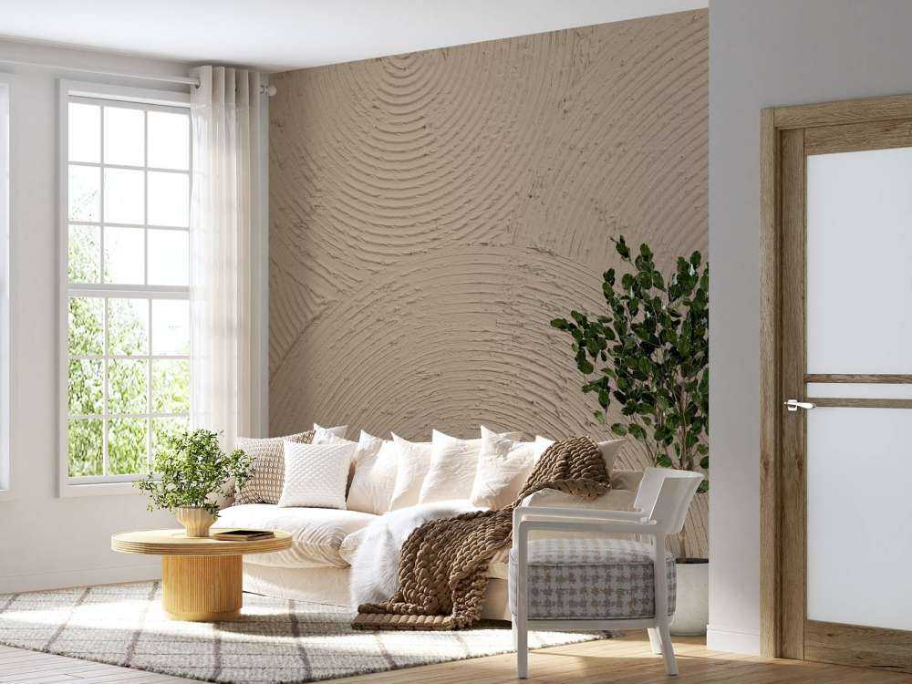Zen-Kreise in Taupe