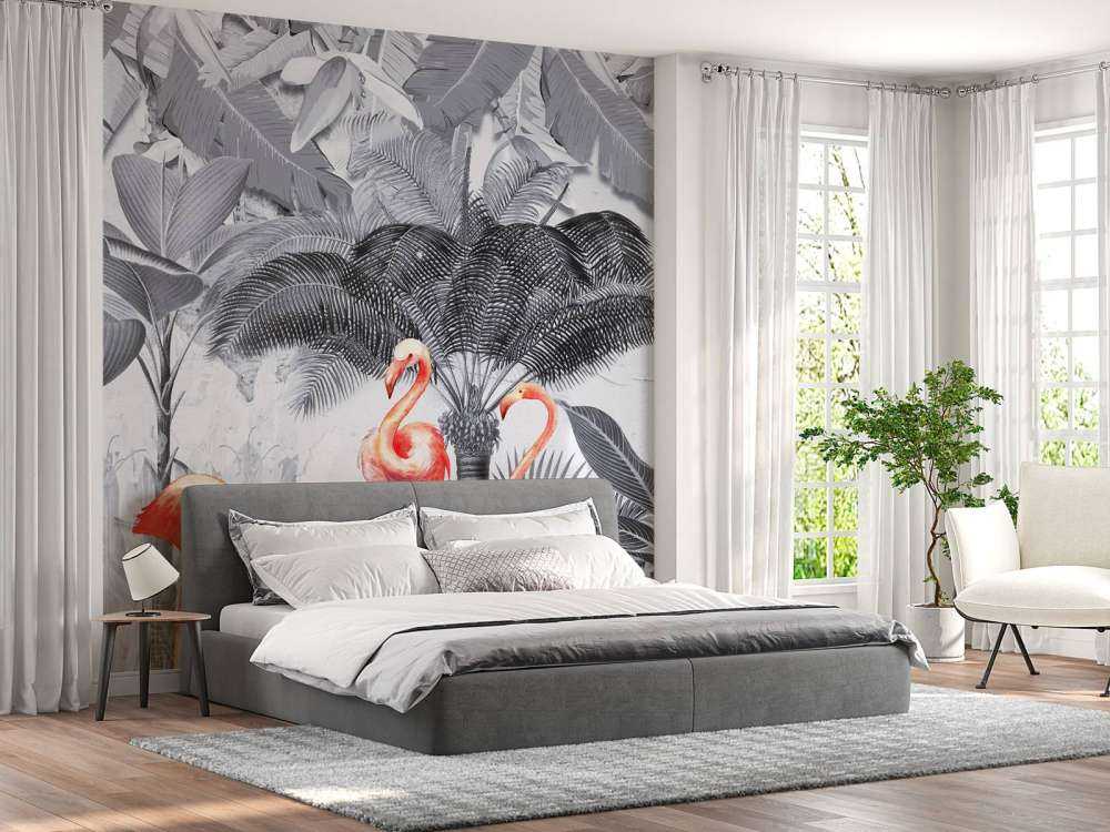 Dschungel mit Flamingos