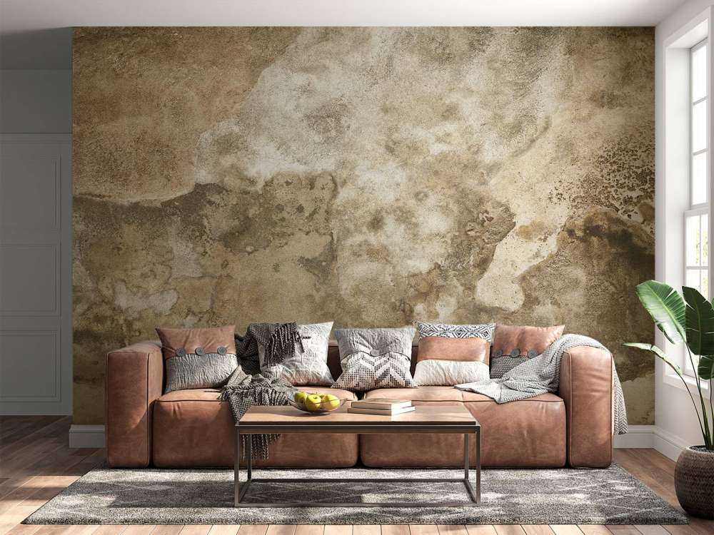 Geschichtete Betonwand