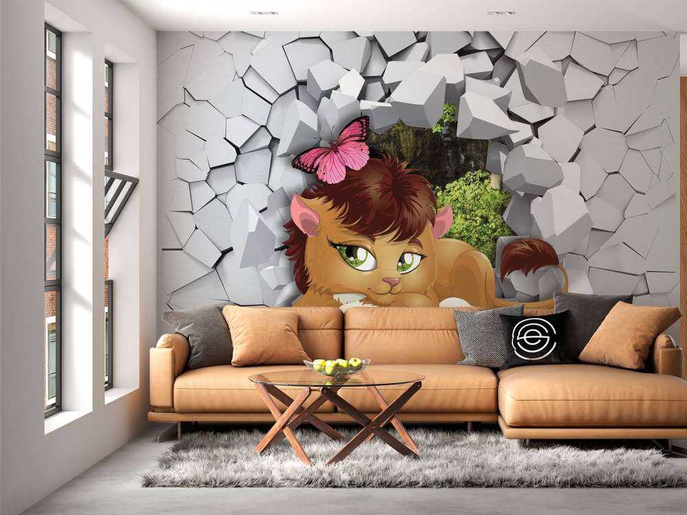 Löwe in einer Wand