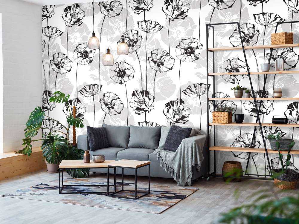 Grafische Mohnblumen