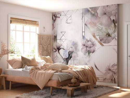 Aquarellgeometrie Beige