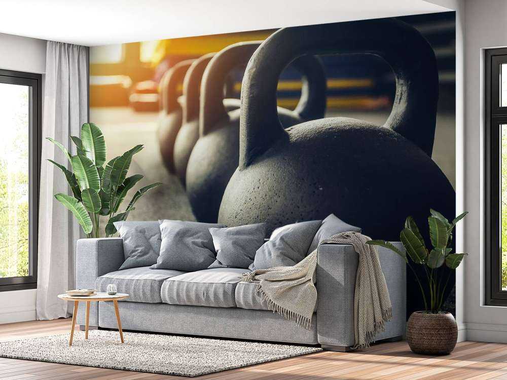 Reihe der Kettlebells