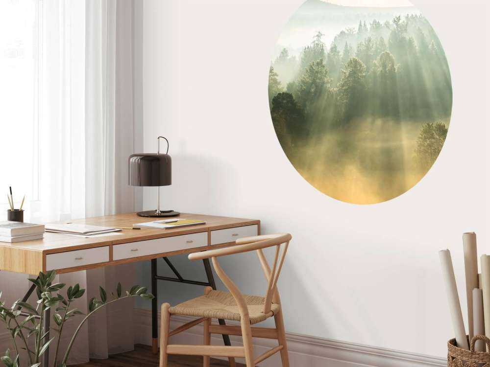 Sonnenaufgang zwischen den Hügeln