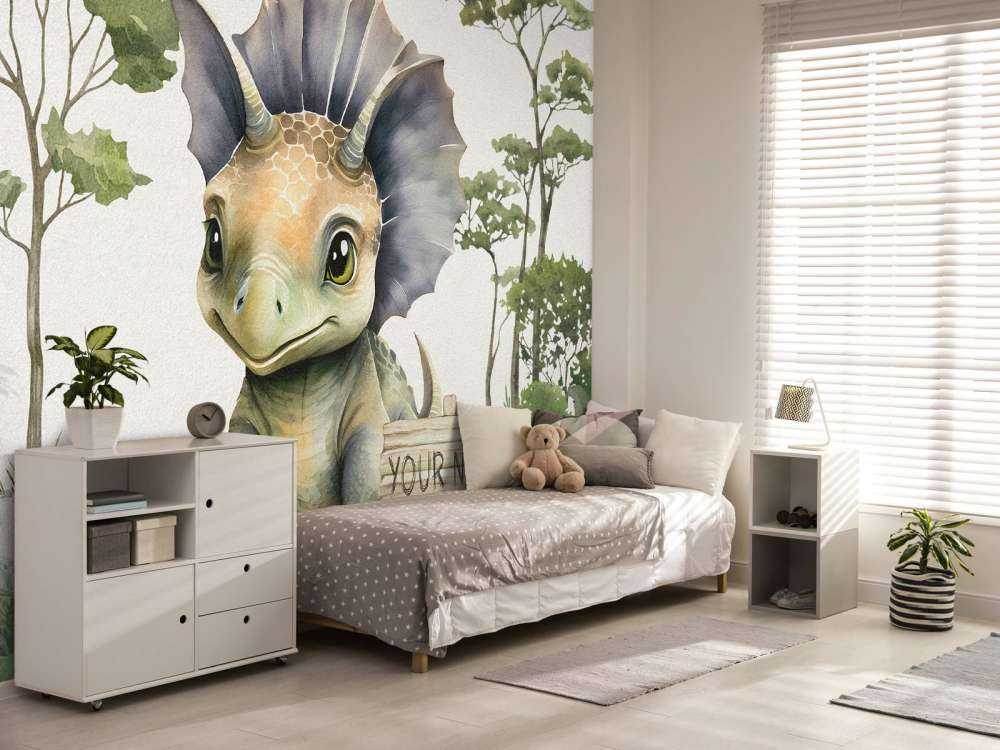 Baby-Triceratops im Dschungel