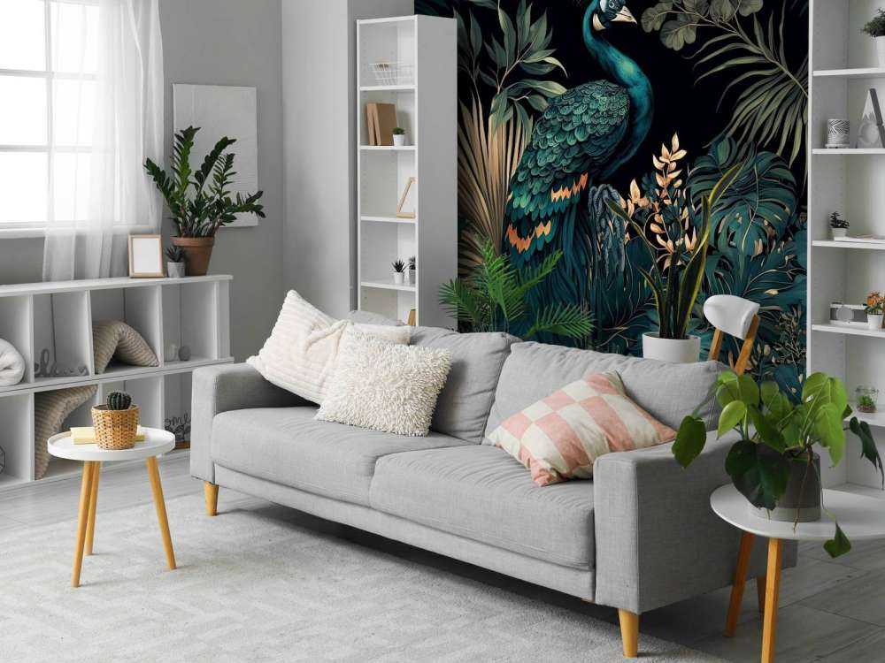 Nächtliche Schönheit des Pfauens