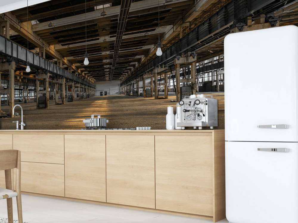 Alte verlassene Garage