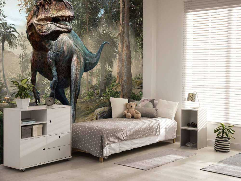 Acrocanthosaurus in den Wäldern