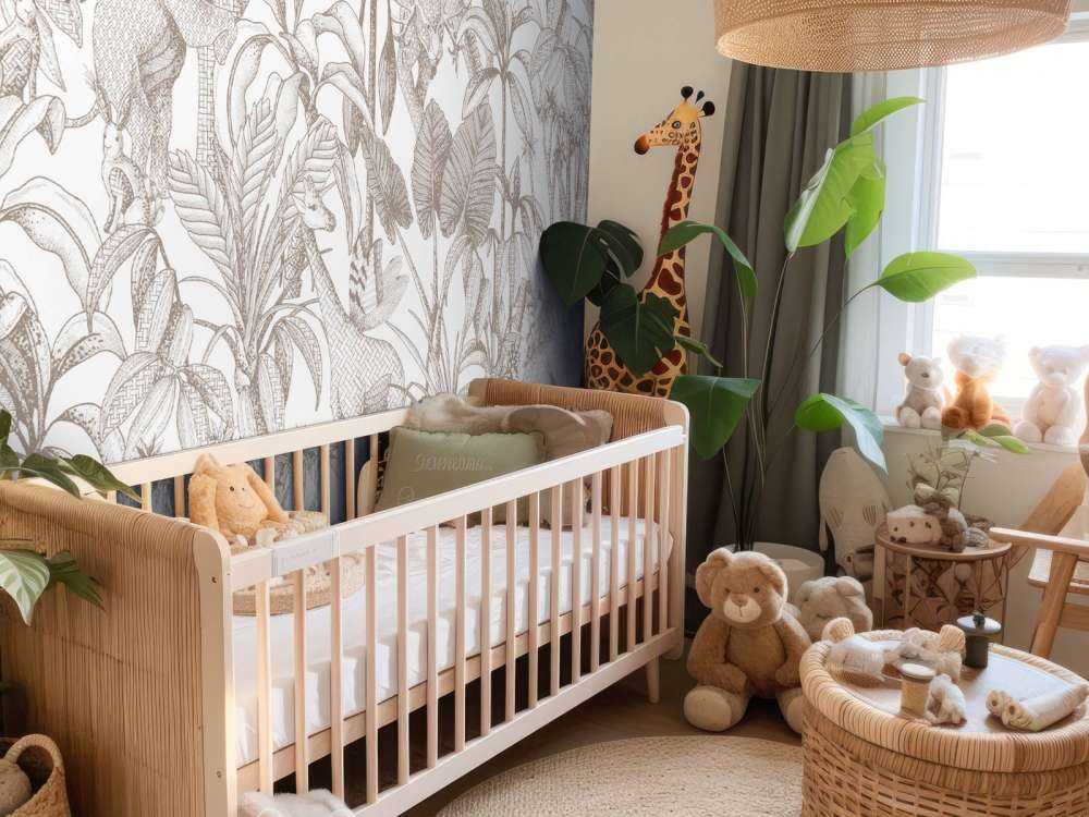 Tiere unter Palmen taupe