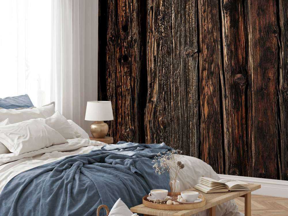 Dunkles altes Holz