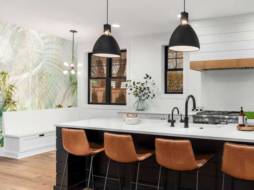 Gewächshaus mit tropischen Pflanzen