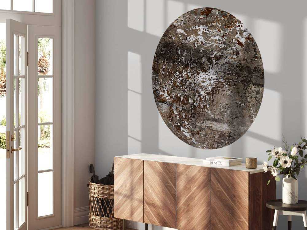 Anthrazitfarben lackierte Struktur