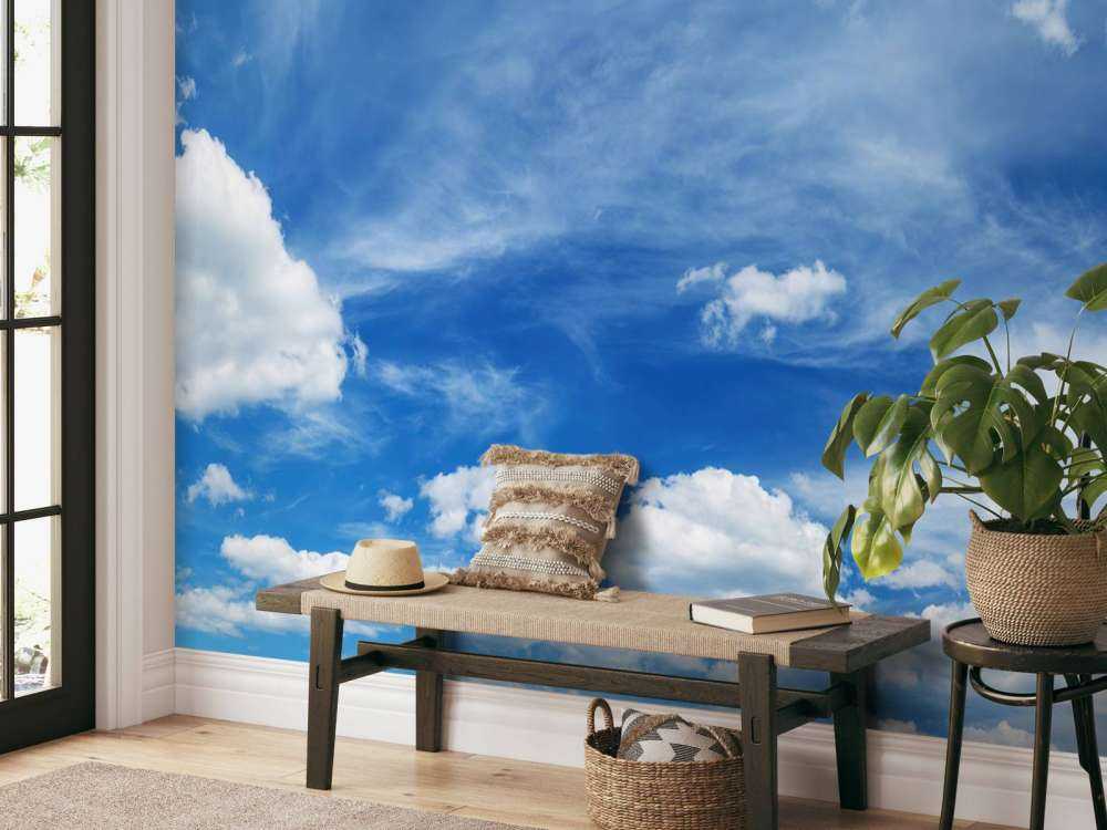 Blauer Himmel mit Wolken