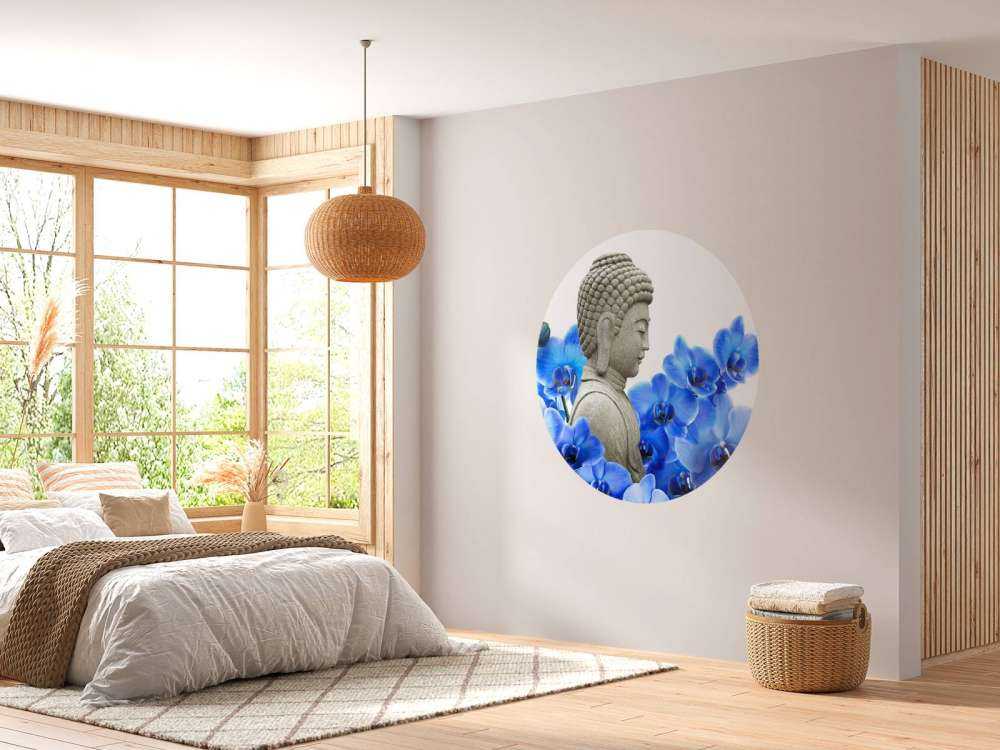 Buddha und Orchideen