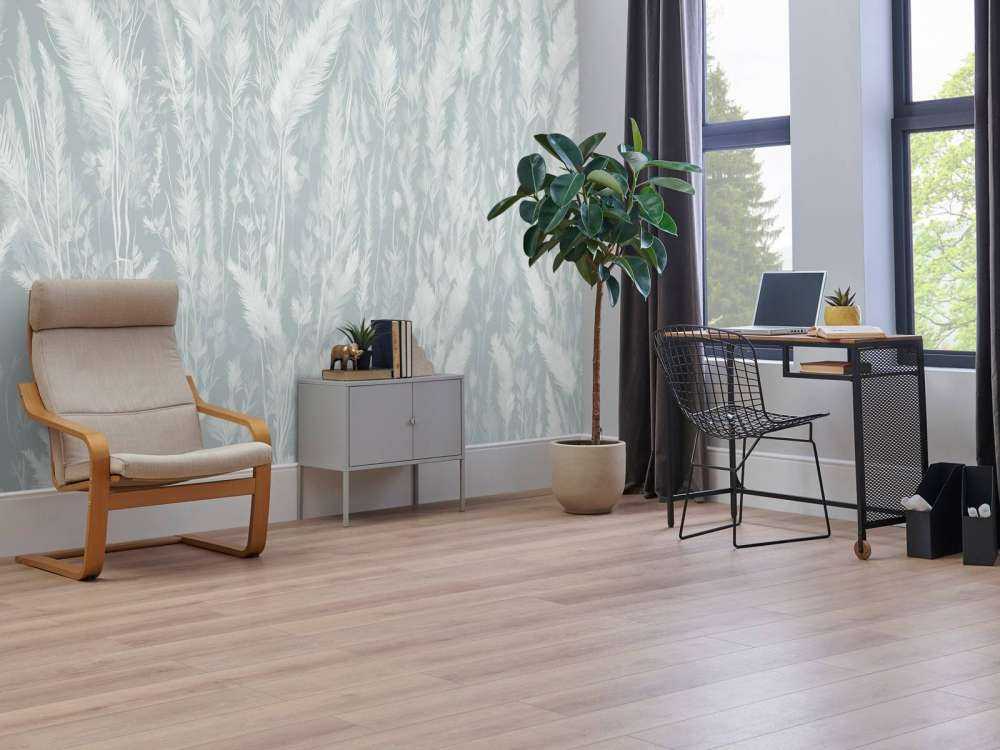 Wand von Feldgräsern - mintgrün