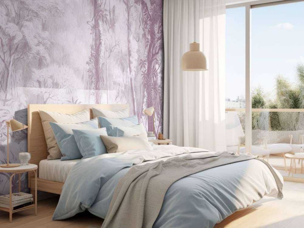 Tropischer Wald - pink