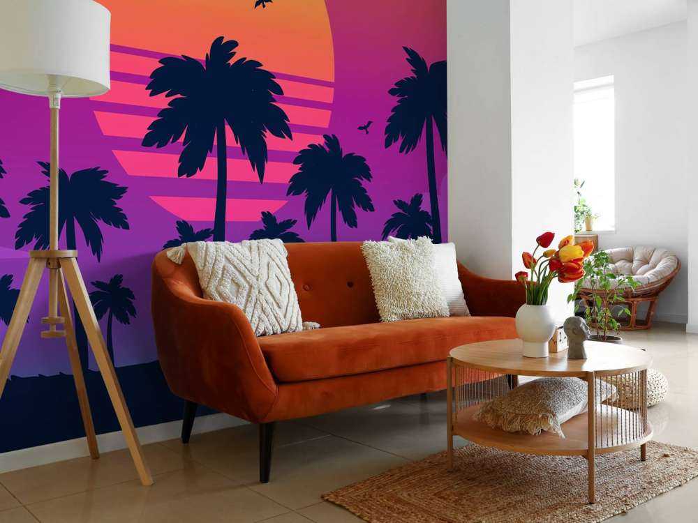 Illustration eines Sonnenuntergangs