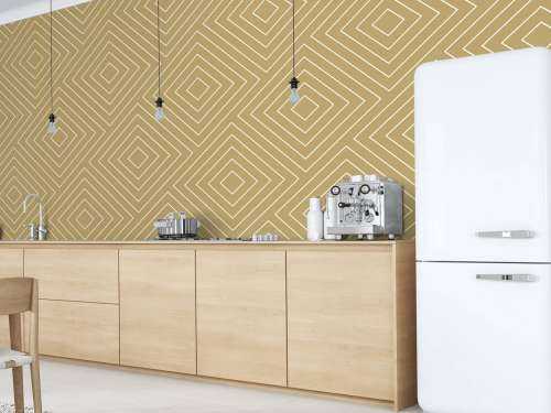 Chevron-Muster, gold