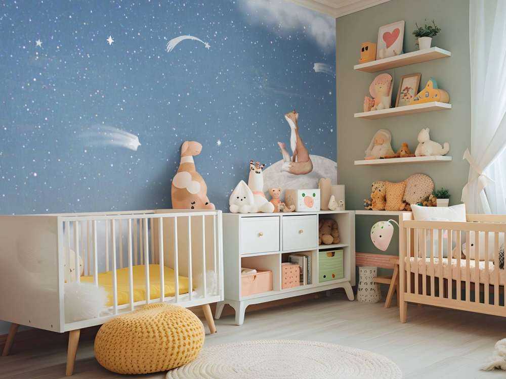 Fox on the Moon - Blue