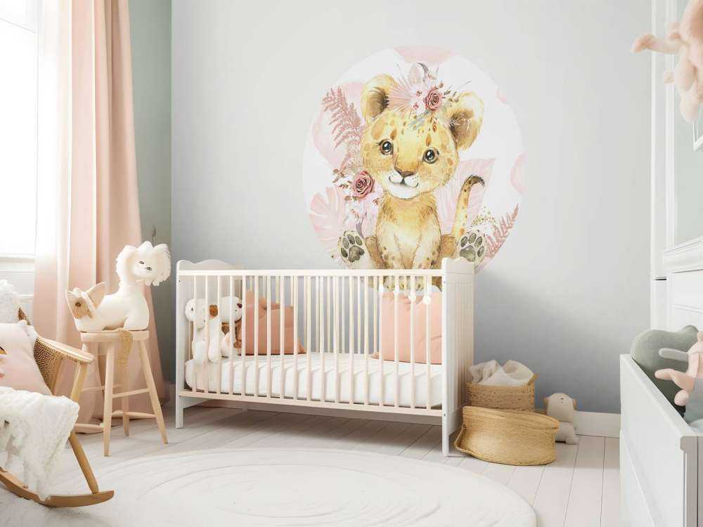 Rosa Dschungel-Löwin-Baby