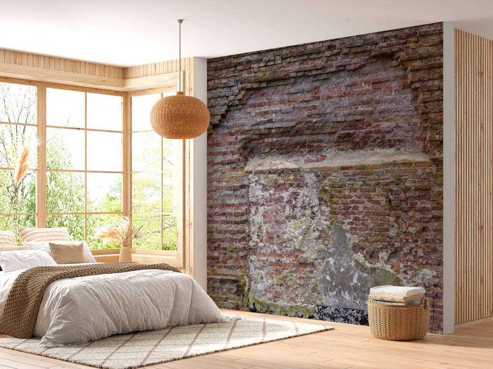 Alte bröckelige Mauer
