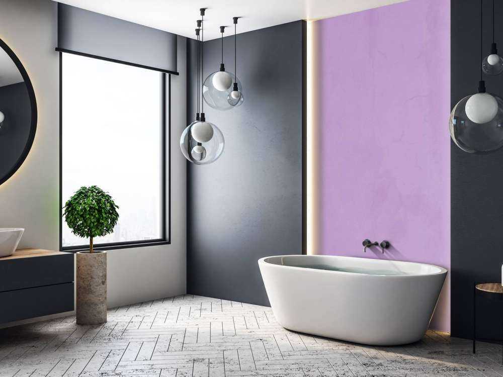Pastelllila Beton