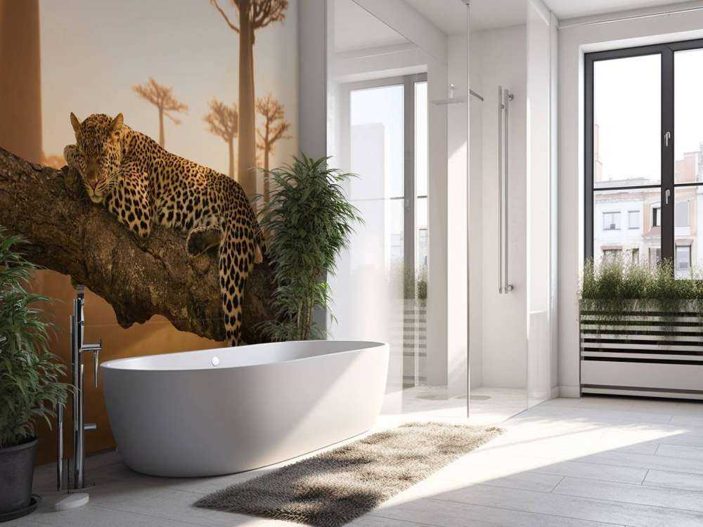 Schlafender Leopard