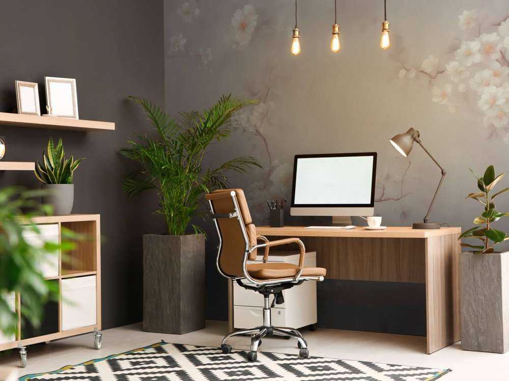 Liebliche Blumenäste Taupe