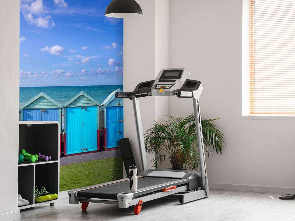 Bunte Strandhäuser