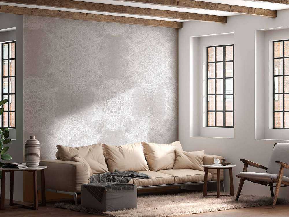 Ibiza vintage mandala_neutrales Grau