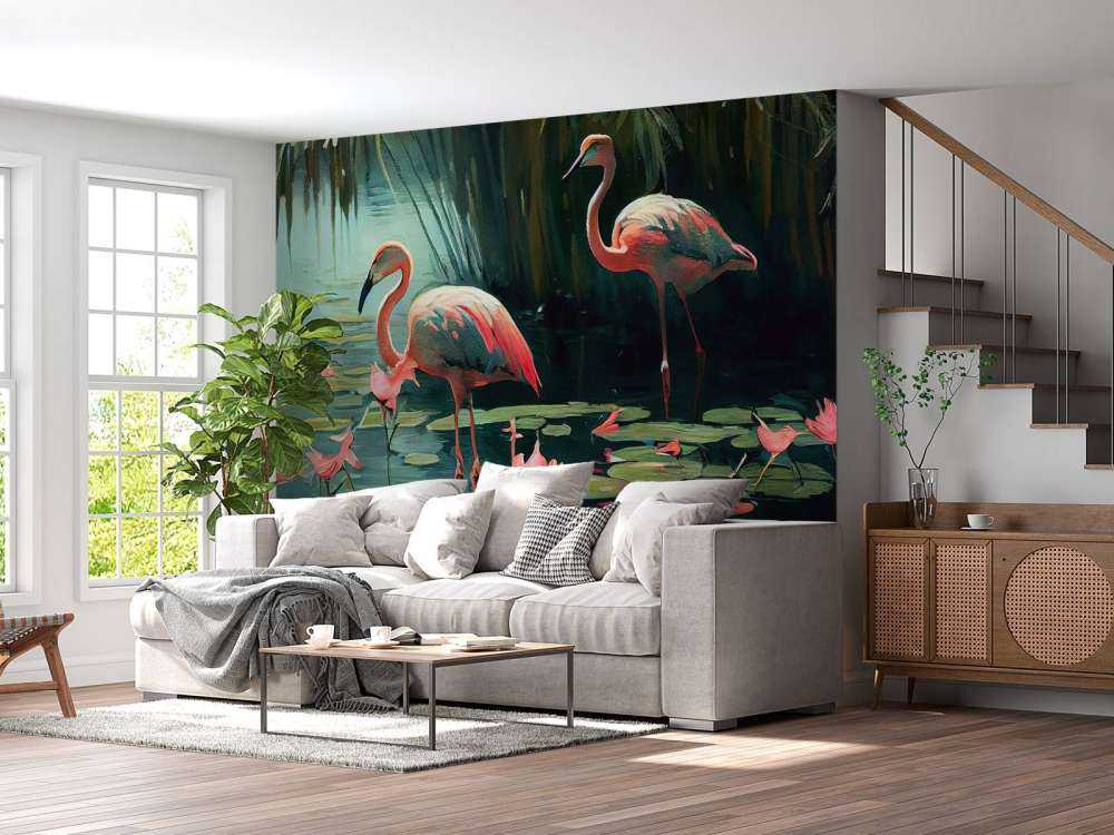 Seerosen Flamingo Oase