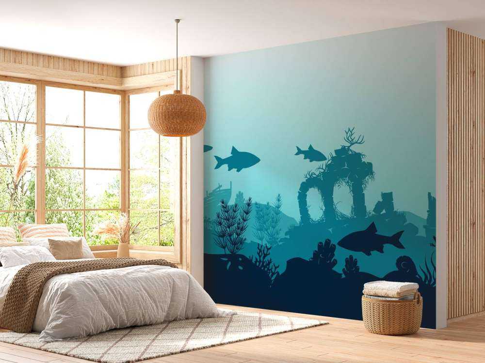 Unterwasser-Silhouetten